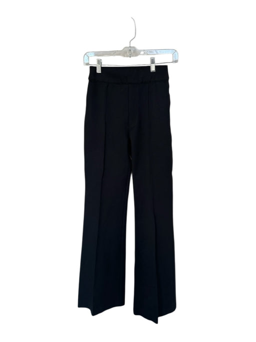 Spanx Size XS Black Rayon Blend Pleated Faux Pockets Bootcut Pants Black / XS