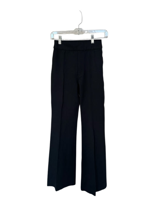Spanx Size XS Black Rayon Blend Pleated Faux Pockets Bootcut Pants Black / XS