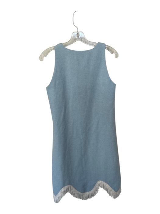 Tuckernuck Size S Powder Blue Polyester Embroidered Flowers Sleeveless Dress Powder Blue / S