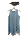 Tuckernuck Size S Powder Blue Polyester Embroidered Flowers Sleeveless Dress Powder Blue / S