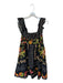 Farm Rio Size S Black, Orange, Green Cotton Fruit Polka Dot Ruffle Neck Dress Black, Orange, Green / S