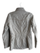 Barbour Size 8 Gray Polyester High Neck Zip Front Quilted Jacket Gray / 8