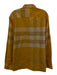 Burberry NWT Size XXL Yellow Cotton Plaid Button Down Men's Long Sleeve Shirt Yellow / XXL