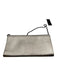 Jimmy Choo Silver Coated Leather Magnetic Flap Shimmer embossed logo Bag Silver