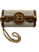 Balmain Beige & Brown Canvas & Leather Toggle Clasp Gold Chain Crossbody Bag Beige & Brown / S