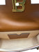 Balmain Beige & Brown Canvas & Leather Toggle Clasp Gold Chain Crossbody Bag Beige & Brown / S