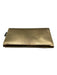 Jimmy Choo Gold Coated Leather Magnetic Flap Shimmer embossed logo Bag Gold