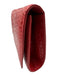 Giuseppe Zanotti Red Leather Croc Embossed Magnetic Flap Bag Red / S