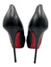 Christian Louboutin Shoe Size 41 Black & Red Leather Stretch Stiletto Pumps Black & Red / 41