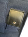 Dior Navy & Black Felt & Leather Lobster Clasp Silver Hardware Tri-Fold Bag Navy & Black