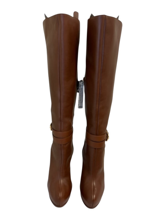 Giuseppe Zanotti Shoe Size 41 Brown Leather Stiletto Pointed Toe Knee High Boots Brown / 41