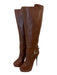 Giuseppe Zanotti Shoe Size 41 Brown Leather Stiletto Pointed Toe Knee High Boots Brown / 41