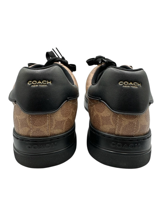 Coach Shoe Size 12 Brown & Black Leather All Over Print Laces Men's Shoes Brown & Black / 12