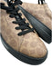 Coach Shoe Size 12 Brown & Black Leather All Over Print Laces Men's Shoes Brown & Black / 12