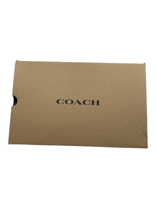 Coach Shoe Size 12 Brown & Black Leather All Over Print Laces Men's Shoes Brown & Black / 12