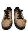 Coach Shoe Size 12 Brown & Black Leather All Over Print Laces Men's Shoes Brown & Black / 12