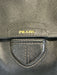 Prada Black Coated Leather Top Handle Magnetic Flap Satchel Dust Bag Incl. Bag Black / M/L