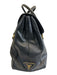 Prada Black Coated Leather Top Handle Magnetic Flap Satchel Dust Bag Incl. Bag Black / M/L