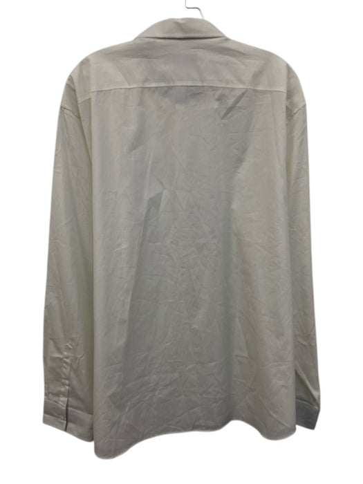 Burberry NWT Size XXL White Cotton Plaid Button Down Men's Long Sleeve Shirt White / XXL