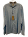 Burberry NWT Size XXL Blue Cotton Button Down Men's Long Sleeve Shirt Blue / XXL