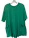 FP Movement Size S/P Green Cotton & Elastane V Neck Short Sleeve Romper Green / S/P