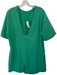 FP Movement Size S/P Green Cotton & Elastane V Neck Short Sleeve Romper Green / S/P