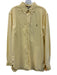 Polo Size L Yellow Cotton Solid Button Down Men's Long Sleeve Shirt Yellow / L