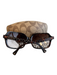 Coach Brown Acetate Tortoise Logo Gradient Oversized Sunglasses Brown