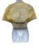 Rick Owens Size 4 Yellow & Beige Calf Leather Zipper Structured Cropped Jacket Yellow & Beige / 4