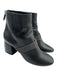 Brunello Cucinelli Shoe Size 38.5 Black Leather Zip Close Block Heel Ankle Boots Black / 38.5
