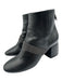 Brunello Cucinelli Shoe Size 38.5 Black Leather Zip Close Block Heel Ankle Boots Black / 38.5
