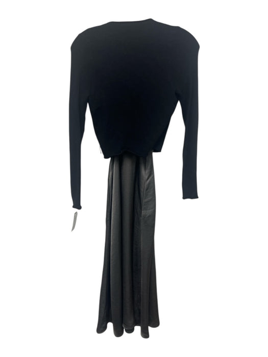Daily Practice Size S Green & Black Viscose Blend Satin Wrap Top Dress Set Green & Black / S