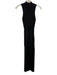 Elan Size S Black No Fabric Tag Mixed Fabric Maxi high neck Sleeveless Dress Black / S