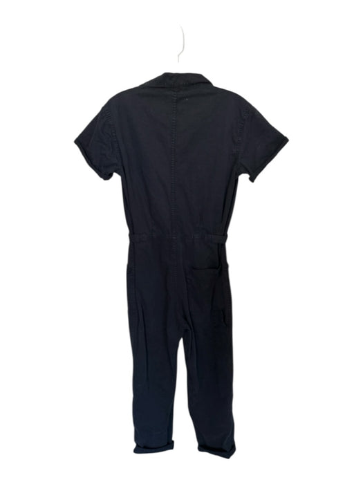 Pistola Size XS Black Cotton Short Sleeve Button Down Jumper Black / XS