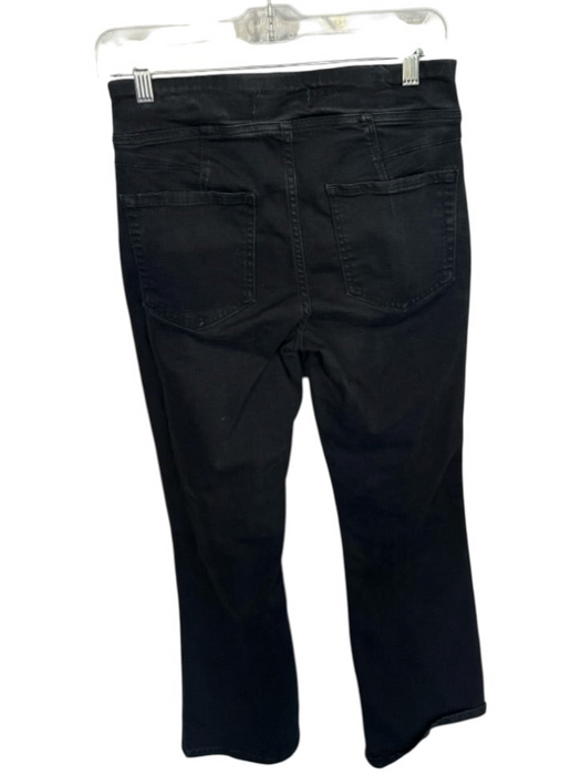 We The Free Size S Black Cotton Blend Elastic Waist Bootcut Stretch Jeans Black / S