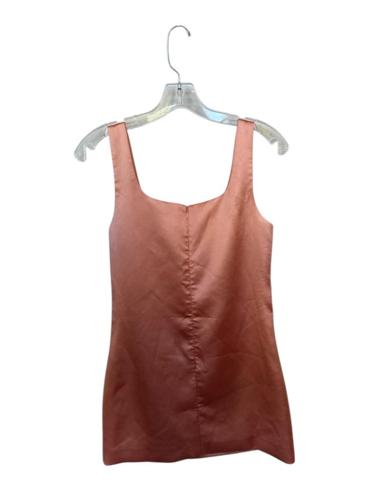 Coco Lillys Size XS Peach Polyester Blend Sleeveless Back Zip Mini Dress Peach / XS