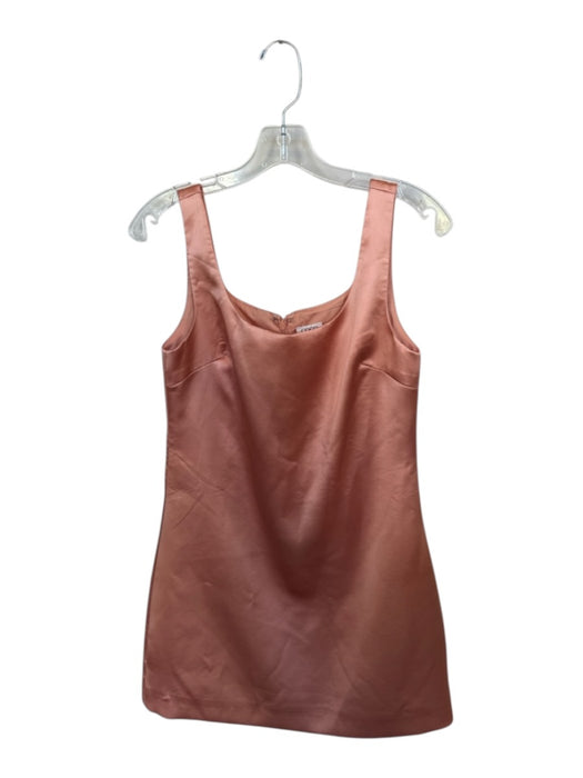 Coco Lillys Size XS Peach Polyester Blend Sleeveless Back Zip Mini Dress Peach / XS