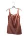 Coco Lillys Size XS Peach Polyester Blend Sleeveless Back Zip Mini Dress Peach / XS