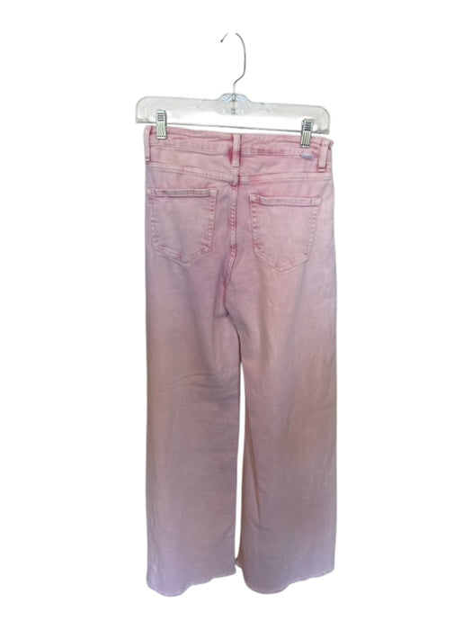 Risen Jeans Size 26 Pink Cotton Blend High Waist Wide Leg Jeans Pink / 26