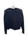 TCEC Size S Navy Polyester Blend Long Sleeve Half Zip Drawstring Short Set Navy / S