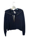 TCEC Size S Navy Polyester Blend Long Sleeve Half Zip Drawstring Short Set Navy / S