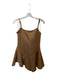 day + moon Size M Brown Polyester Blend Mini Bow Detail Spaghetti Strap Romper Brown / M