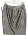 David Meister Size 8 Gray Acetate Blend Embroidered Rhinestone Detail Skirt Gray / 8