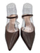 Club Monaco Shoe Size 36 Red Brown Leather Croc Embossed Pointed Toe Pumps Red Brown / 36