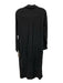 Bella Dahl Size S Black Tencel Lyocell Long Sleeve Collar Button Front Dress Black / S