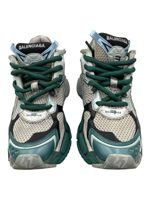 Balenciaga Shoe Size 42 AS IS White & Green Synthetic Mesh Sneaker Men's Shoes White & Green / 42