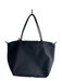 Longchamp Black Nylon Leather straps Top Zip Shoulder Bag Purse Black / Large