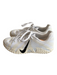 Nike Shoe Size 38.5 Cream Fabric Manmade Sole Round Toe lace up & zip Shoes Cream / 38.5
