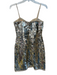Adrianna Adrianna Papell Size 4 Silver Mirror Sequins Sweetheart Neckline Dress Silver / 4
