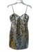 Adrianna Adrianna Papell Size 4 Silver Mirror Sequins Sweetheart Neckline Dress Silver / 4
